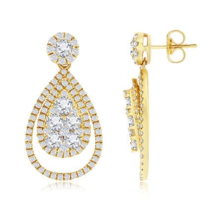 Le Vian� Earrings featuring 1 1/2 cts. Vanilla Diamonds� set in 14K Honey Gold�