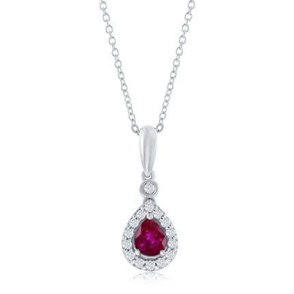Le Vian� Pendant featuring 1/3 cts. Passion Ruby�, 1/10 cts. Vanilla Diamonds� set in 14K Vanilla Gold�