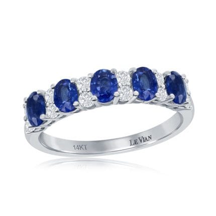 Le Vian� Ring featuring 1 cts. Blueberry Sapphire�, 1/3 cts. Vanilla Diamonds� set in 14K Vanilla Gold�
