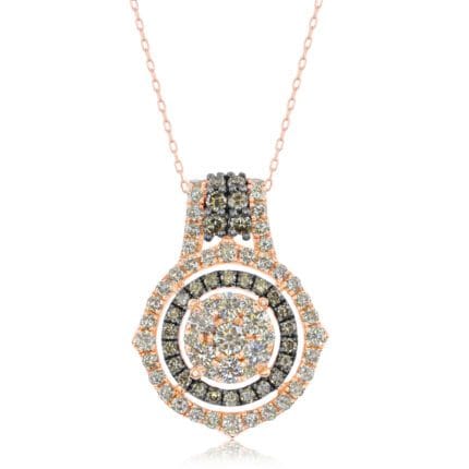 Le Vian� Pendant featuring 1 1/2 cts. Nude Diamonds�, 1/2 cts. Chocolate Diamonds� set in 14K Strawberry Gold�