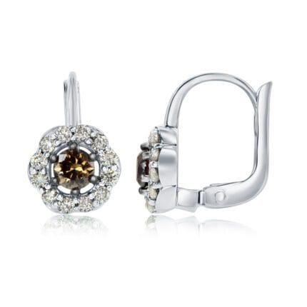 Le Vian� Earrings featuring 1/2 cts. Chocolate Diamonds�, 3/8 cts. Nude Diamonds� set in 14K Vanilla Gold�