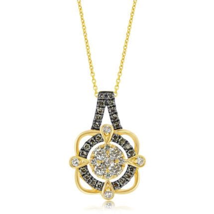 Le Vian� Pendant featuring 1/3 cts. Nude Diamonds�, 1/5 cts. Chocolate Diamonds� set in 14K Honey Gold�