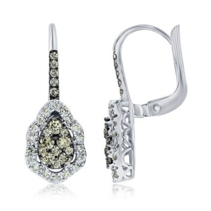 Le Vian� Earrings featuring 1/2 cts. Chocolate Diamonds�, 1/4 cts. Nude Diamonds� set in 14K Vanilla Gold�