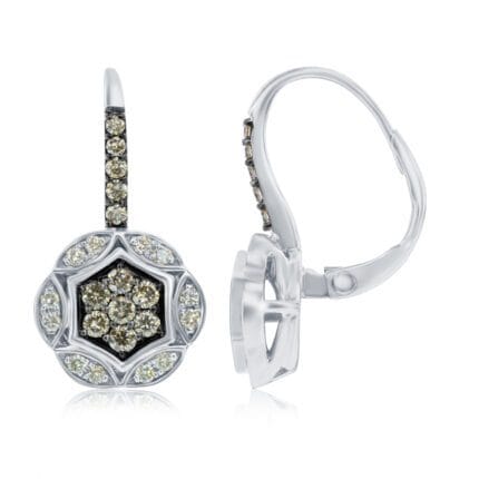 Le Vian� Earrings featuring 3/8 cts. Chocolate Diamonds�, 1/6 cts. Nude Diamonds� set in 14K Vanilla Gold�