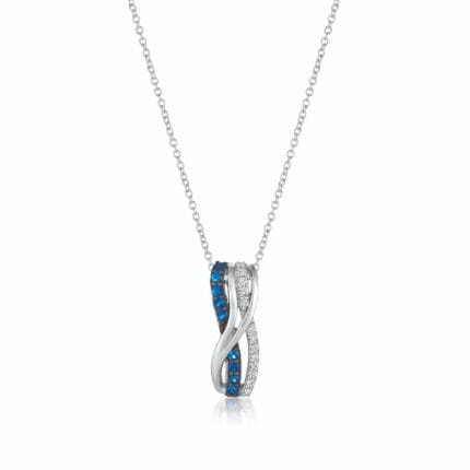 Le Vian� Pendant featuring 1/5 cts. Blueberry Sapphire�, 1/10 cts. Vanilla Diamonds� set in 14K Vanilla Gold�