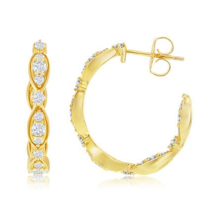 Le Vian� Earrings featuring 3/4 cts. Vanilla Diamonds� set in 14K Honey Gold�